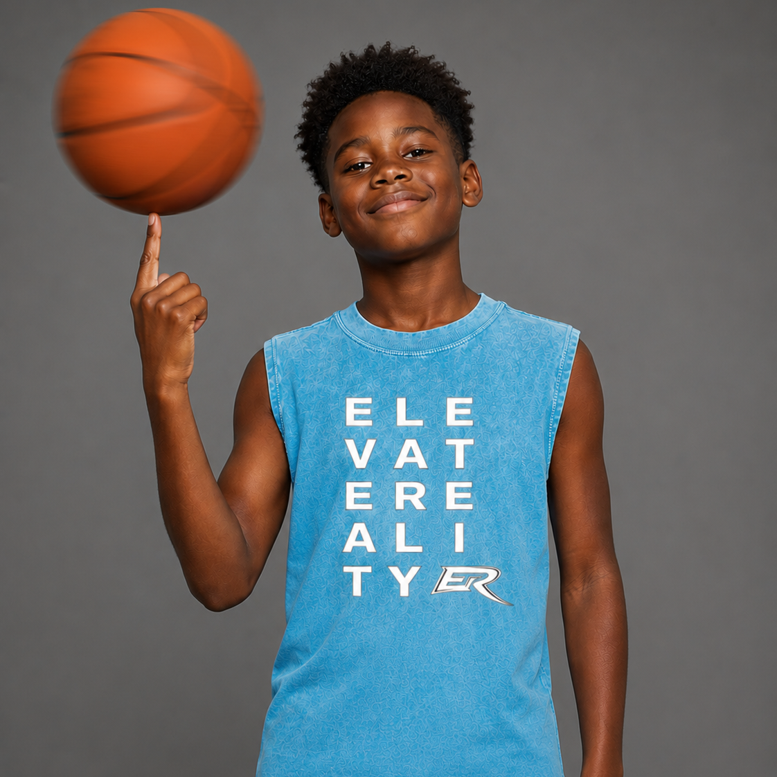 Snow Washed Kids' Sleeveless Tee Shirt - Elevate Reality Apparel