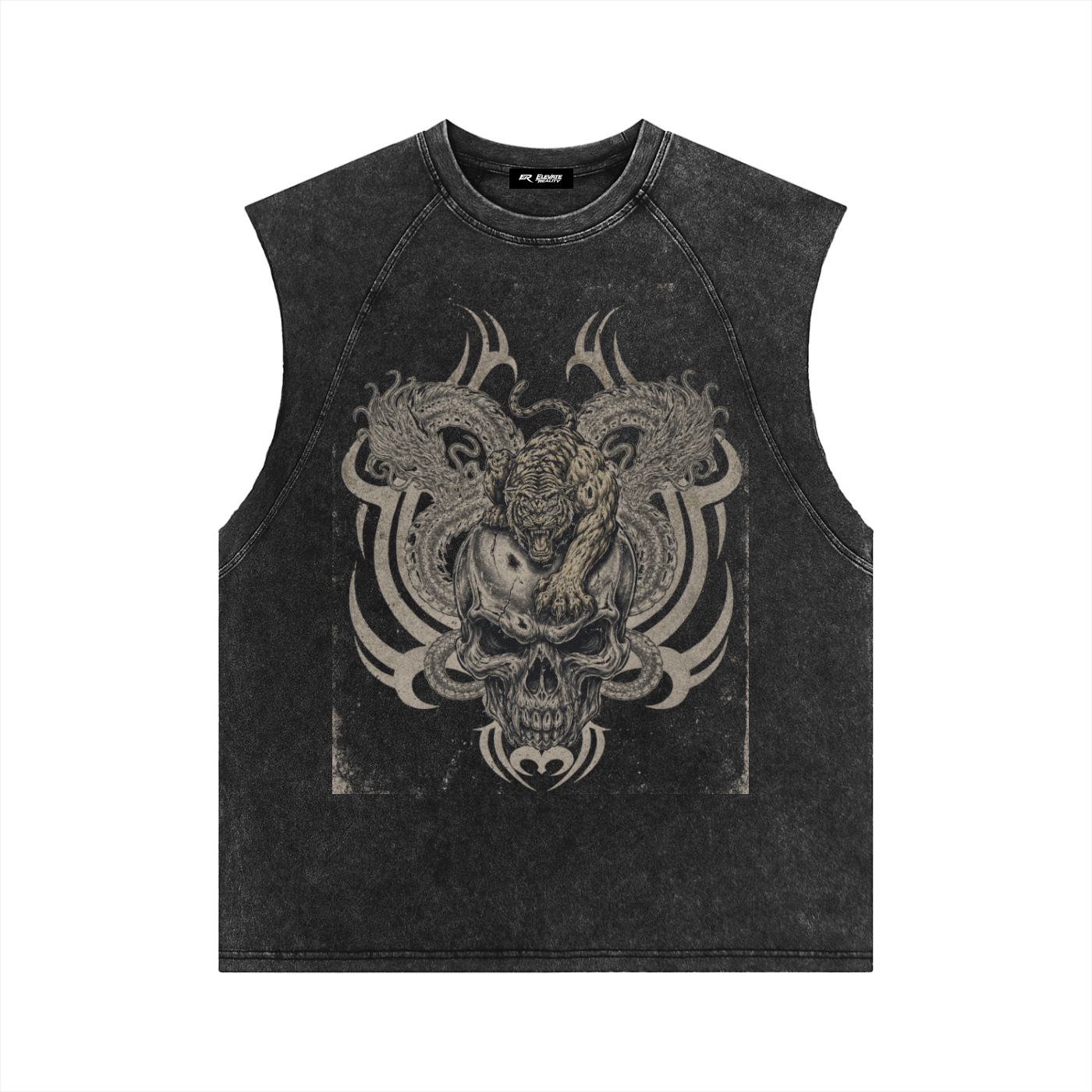 WHITE FANG CUTOFF - Elevate Reality Apparel