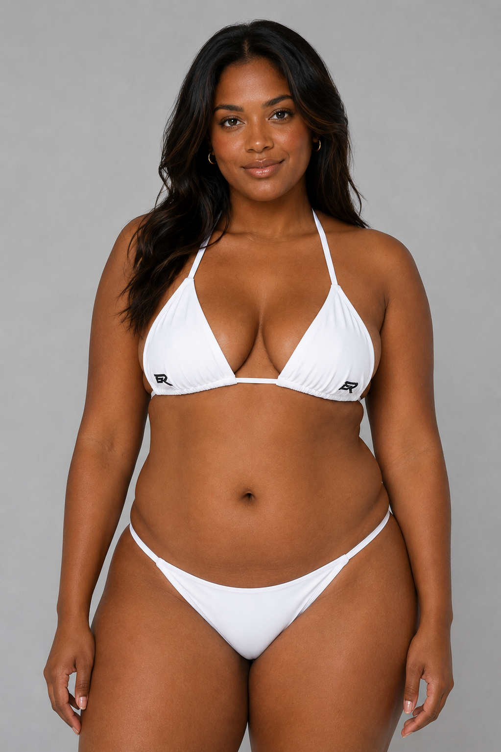 White Rose String Bikini Top