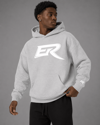 Unisex casual oversized streetwear hoodie with spacious kangaroo pocket detail