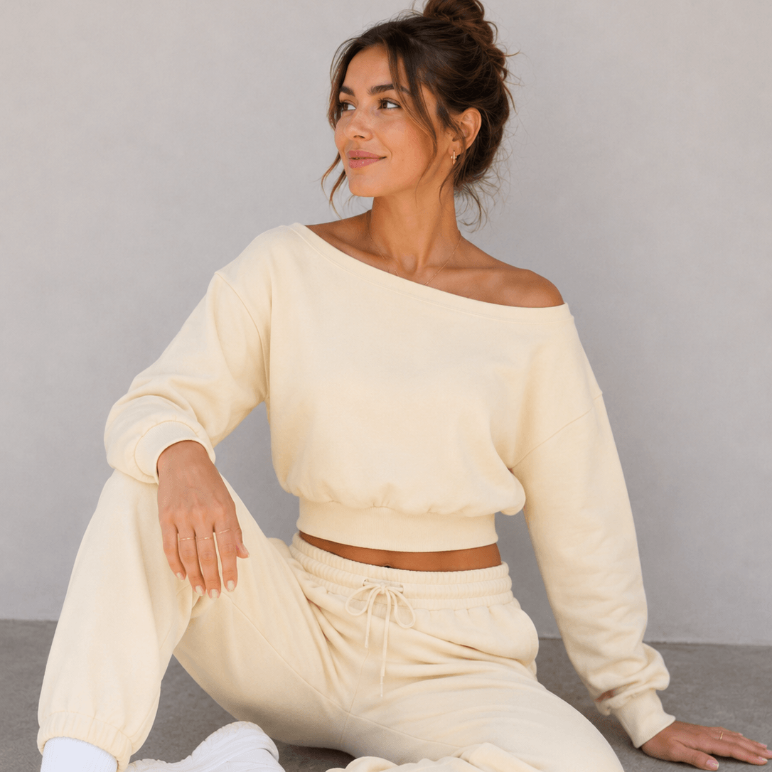 Off-Shoulder Sweatshirt - Elevate Reality Apparel
