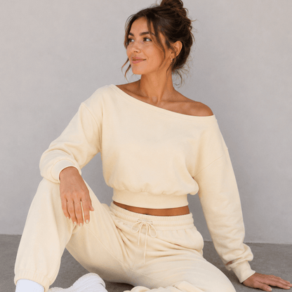 Off-Shoulder Sweatshirt - Elevate Reality Apparel
