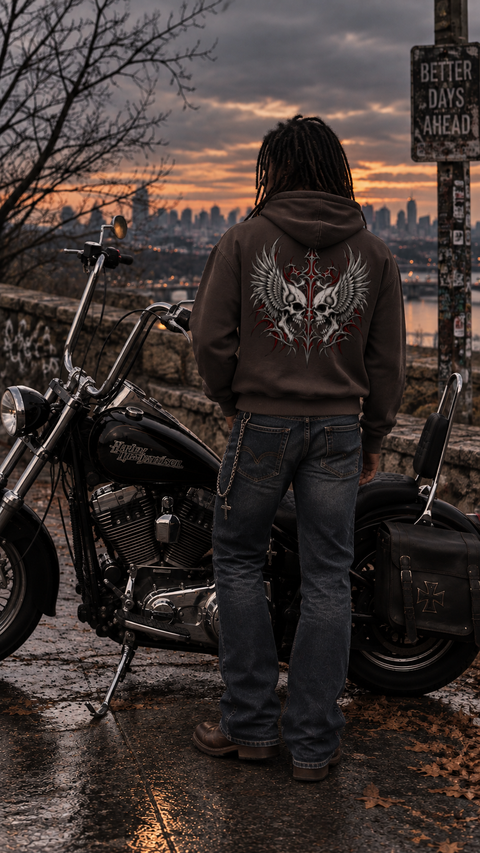 TWIN SOULS ZIP UP HOODIE