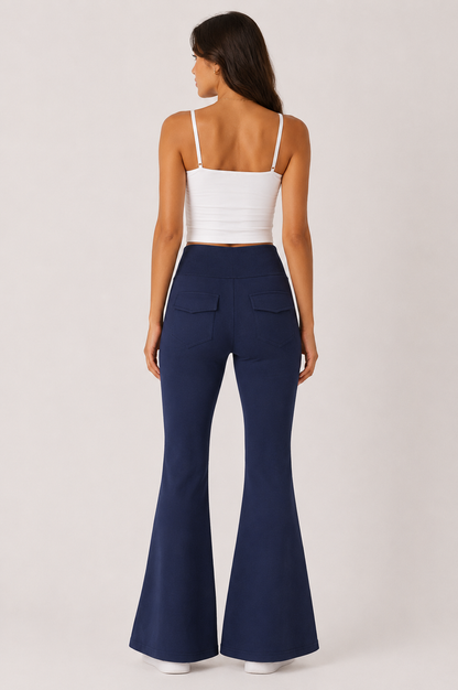 Drawstring Flare Pants