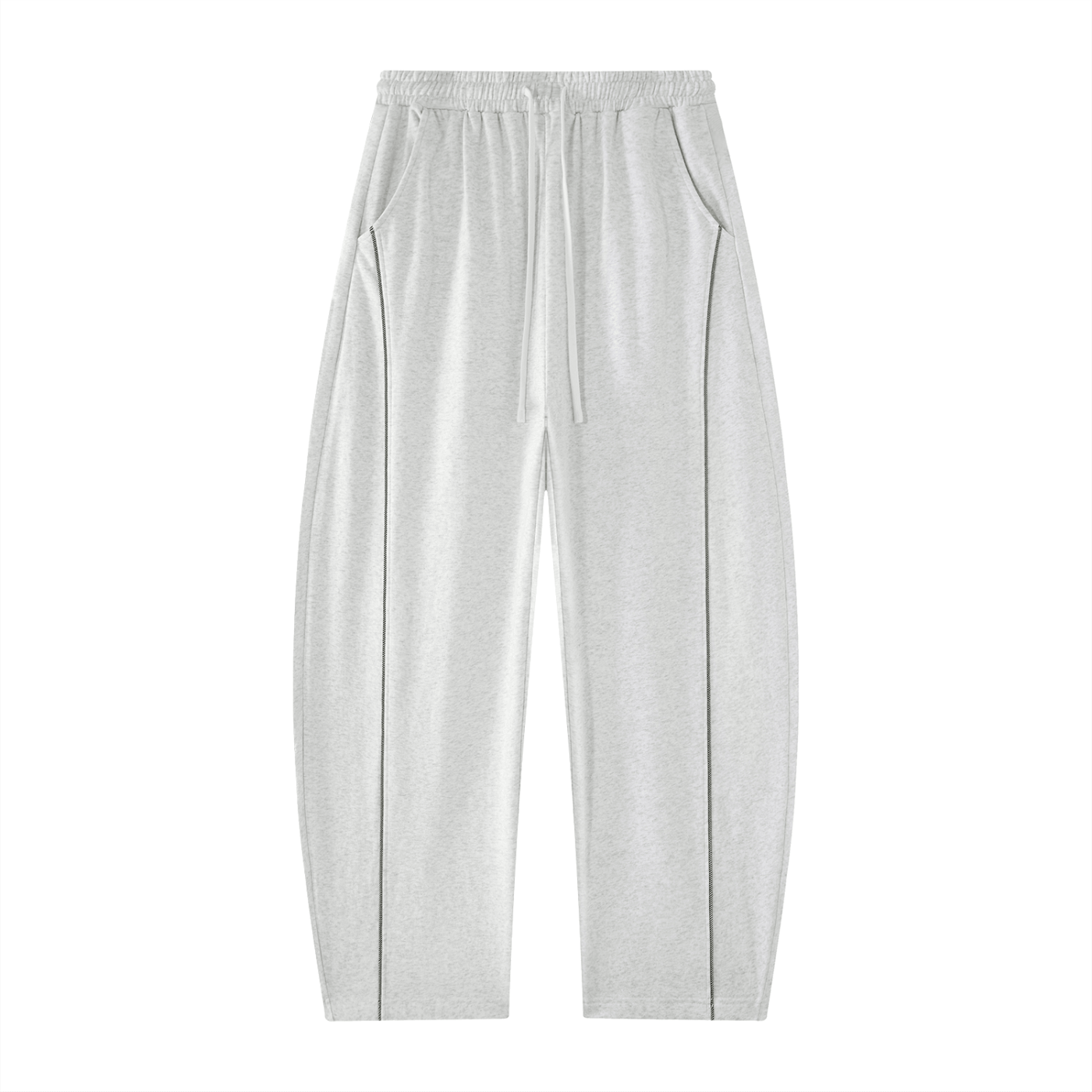 Elevate Single Stripe Sweatpants in gray, featuring a relaxed fit and pockets for casual comfort.