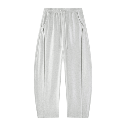 Elevate Single Stripe Sweatpants in gray, featuring a relaxed fit and pockets for casual comfort.